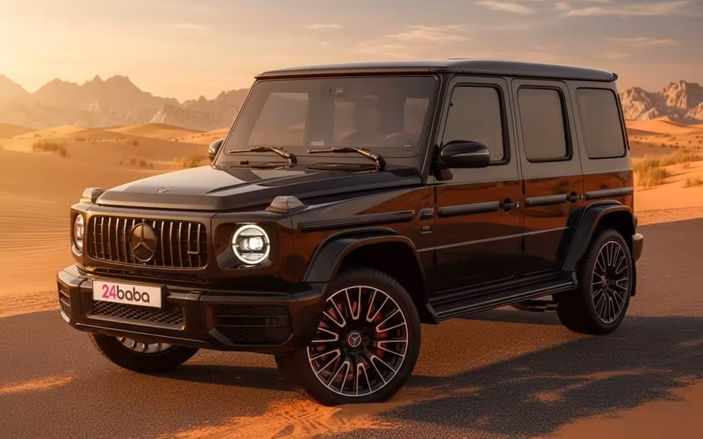 Mercedes G63 2025 Black cover image – rental in Dubai