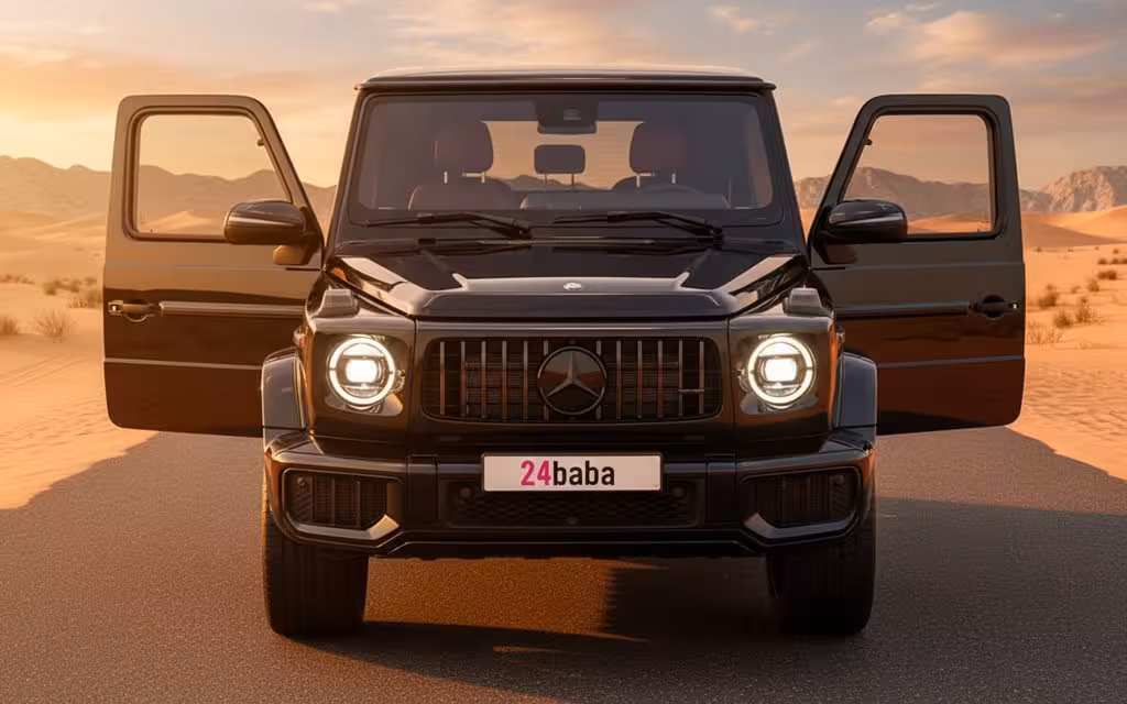 Mercedes G63 2025 Black cover image – rental in Dubai