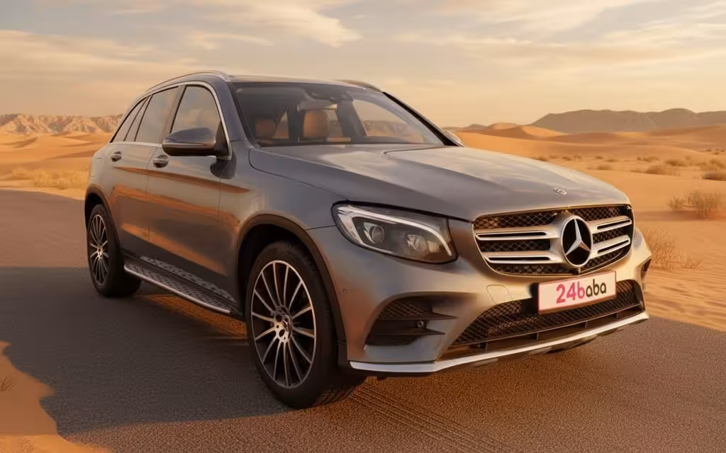 Mercedes Glc300 2021 Grey cover image – rental in Dubai
