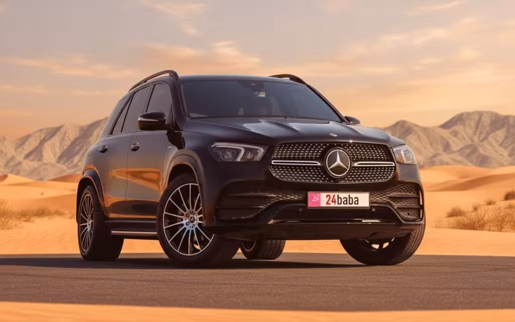 Mercedes Gle350 2021 Black cover image – rental in Dubai
