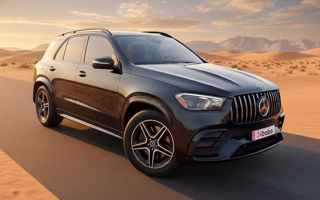 Mercedes Gle350 2024 Black cover image – rental in Dubai