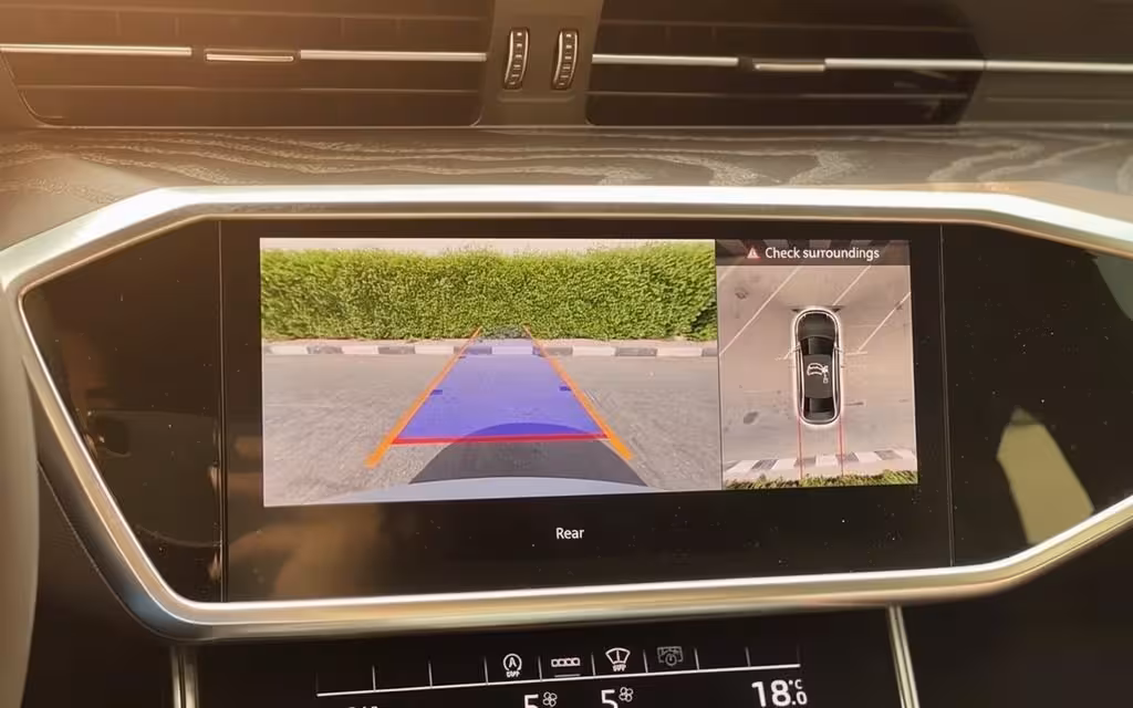 Nissan Patrol 2022 dashboard and infotainment – rental in Dubai