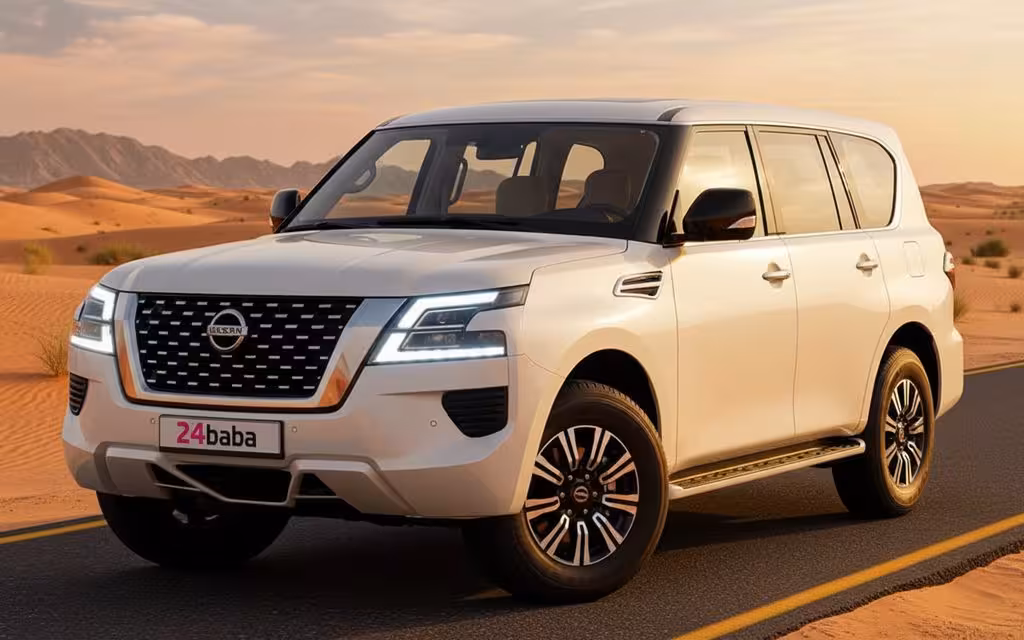 Nissan Patrol 2024 White cover image – rental in Dubai Nissan Patrol 2024 White cover image – rental in Dubai