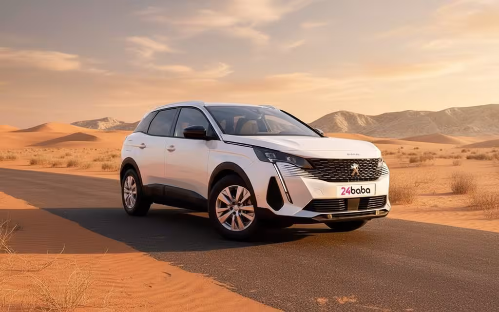 Peugeot 3008 2023 White cover image – rental in Dubai