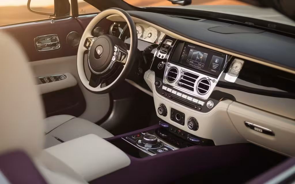 RollsRoyce Dawn 2020 interior view showing trim – rental in Dubai