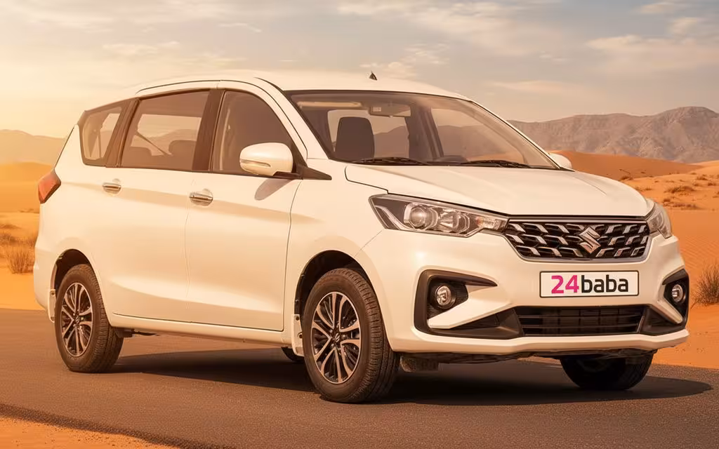 Suzuki Ertiga 2023 White cover image – rental in Dubai