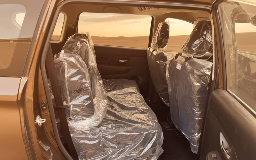Suzuki Ertiga 2024 leather seats and cabin – rental in Dubai