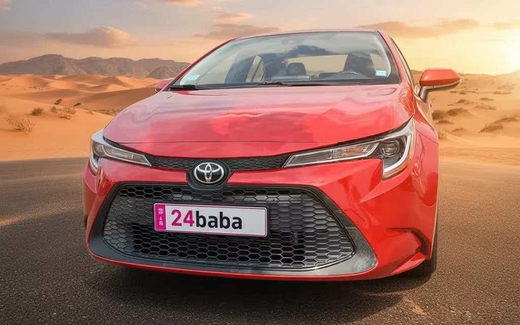Toyota Corolla 2021 Red cover image – rental in Dubai