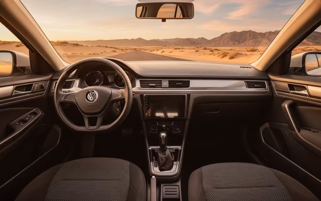 Volkswagen Bora 2022 dashboard and infotainment – rental in Dubai