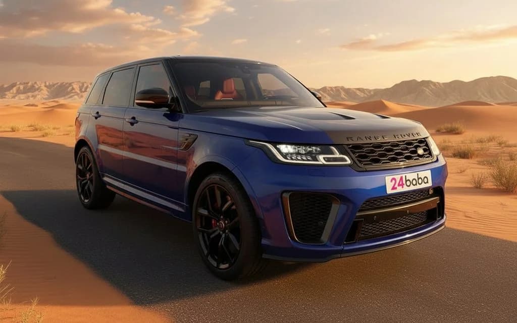 LandRover RangeRoverSport 2021 Blue cover image – rental in Dubai