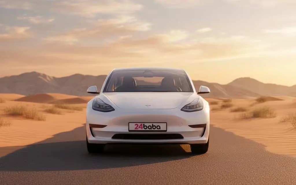 Tesla Model3 2023 White cover image – rental in Dubai