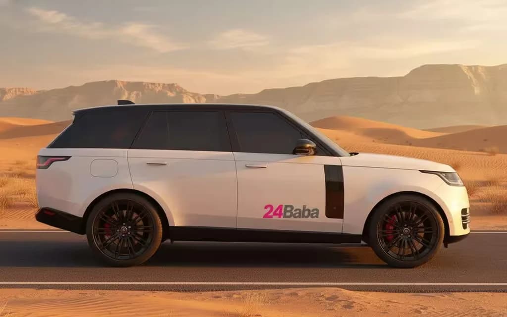 LandRover RangeRoverVogue 2024 White side profile – rental in Dubai