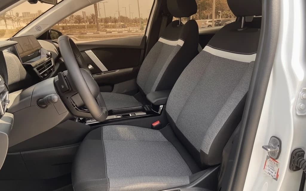 Citroen C4 2023 White front seats – rental in Dubai