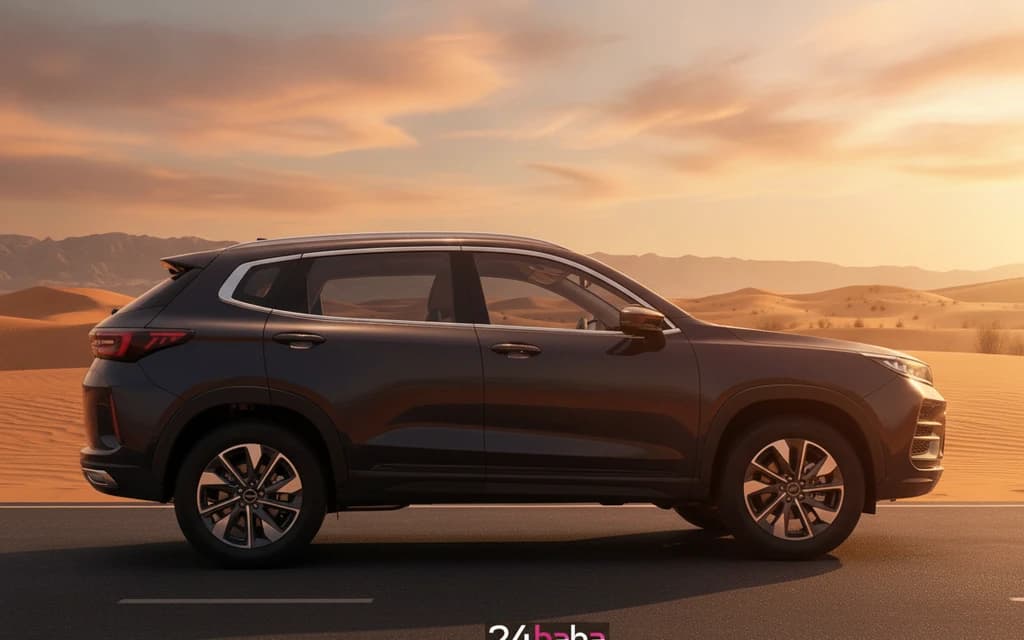 Exeed LX 2024 Black side view – rental in Dubai