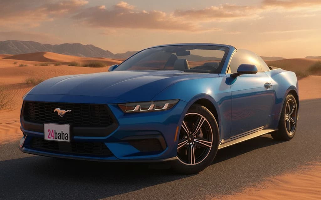 Ford Mustang 2024 Blue cover image – rental in Dubai