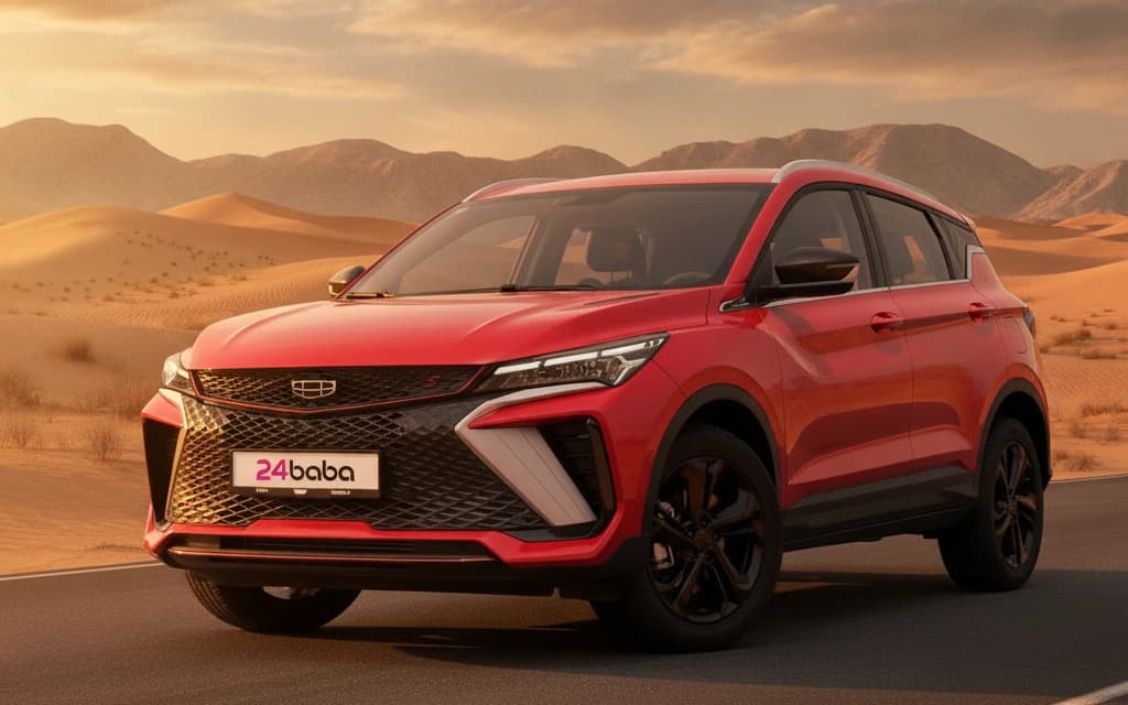 Geely Coolray 2024 Red cover image – rental in Dubai