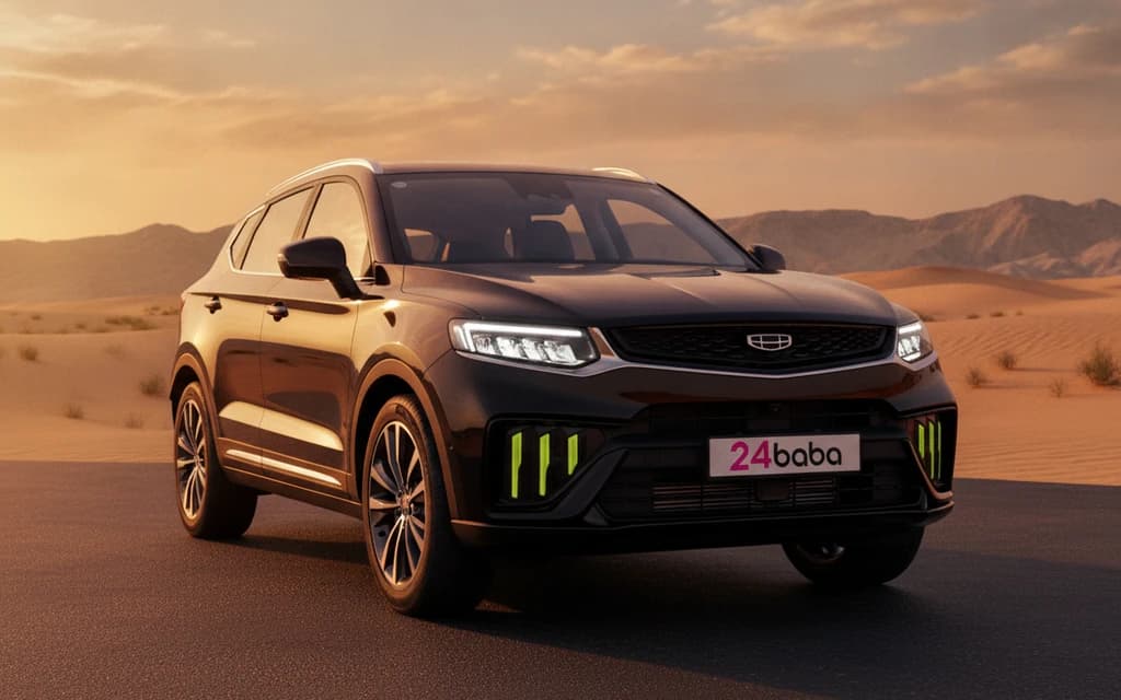 Geely Tugella 2024 Black cover image – rental in Dubai