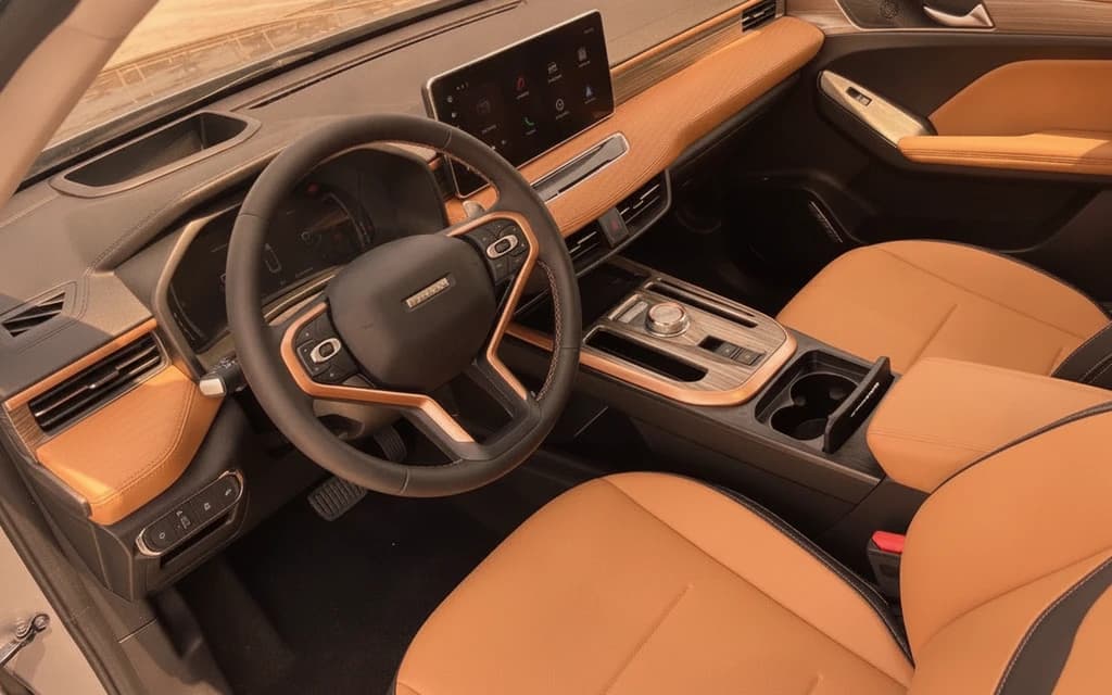 Haval Jolion 2024 Gray interior view – rental in Dubai