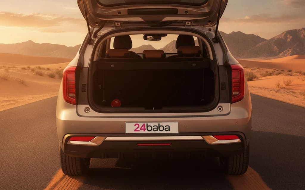 Haval Jolion 2024 Gray trunk space – rental in Dubai