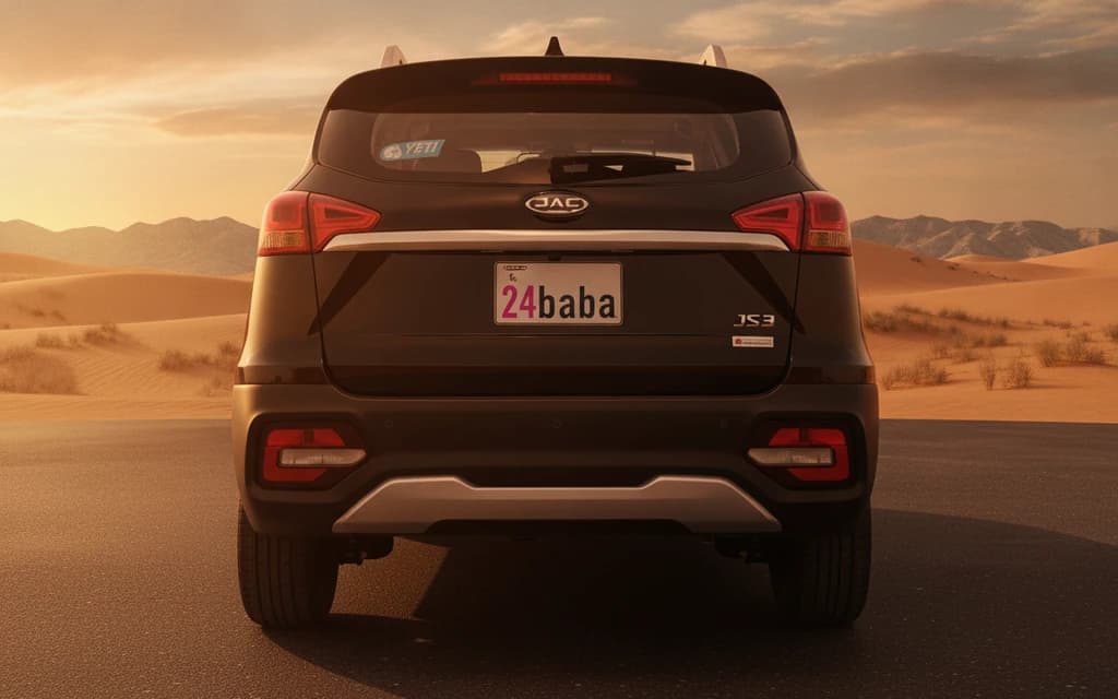 JAC S3 2026 Black rear view – rental in Dubai