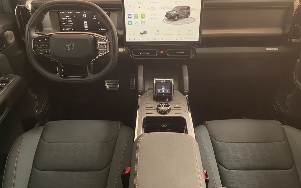 Jetour T2 2026 White dashboard view – rental in Dubai