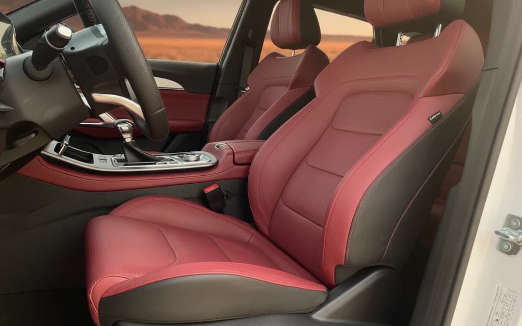 Jetour X70 Plus 2024 Blue front seats – rental in Dubai