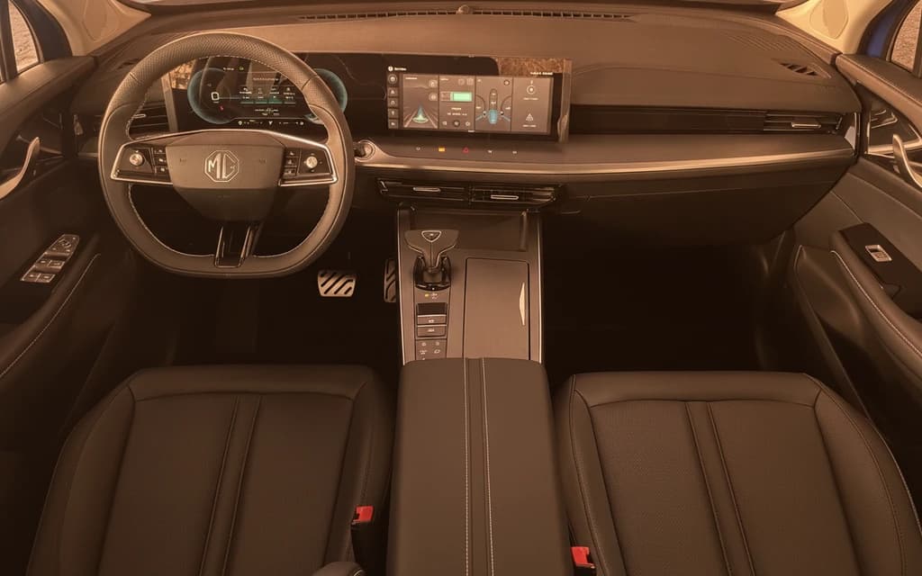 MG Whale 2024 Blue dashboard view – rental in Dubai