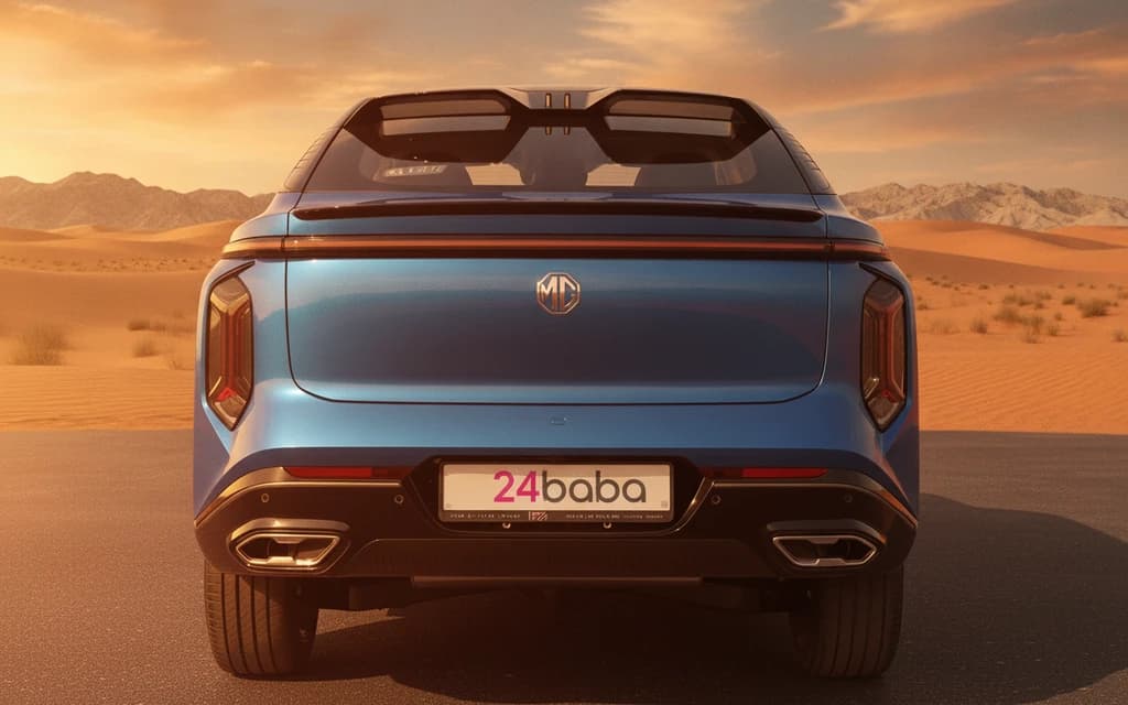 MG Whale 2024 Blue rear view – rental in Dubai