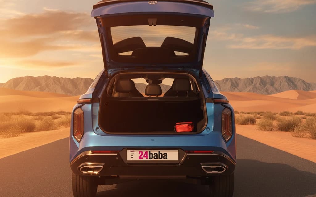 MG Whale 2024 Blue trunk space – rental in Dubai
