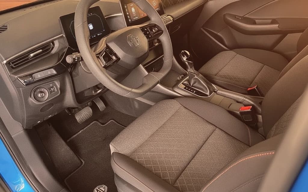 MG 3 2024 Blue interior view – rental in Dubai