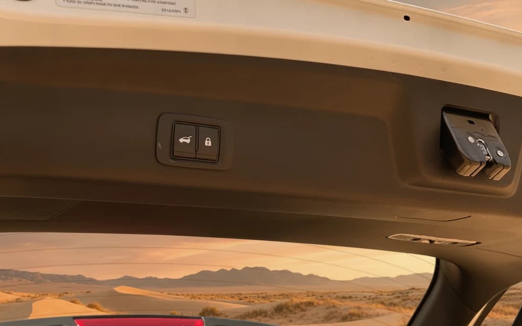 Mitsubishi Outlander 2025 White trunk space – rental in Dubai