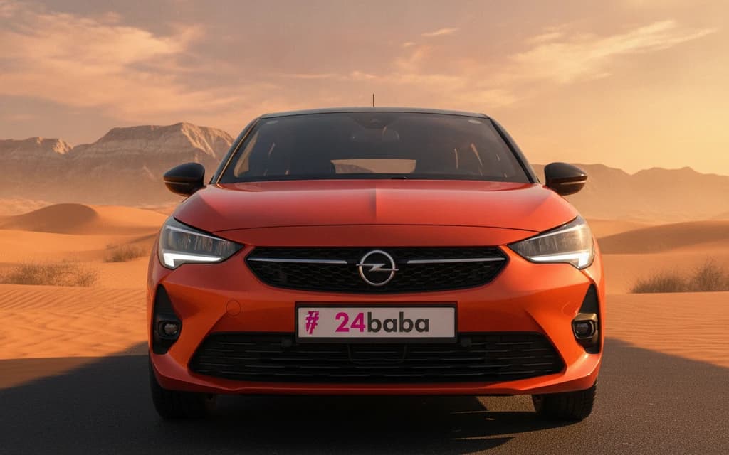 Opel Corsa 2023 Orange cover image – rental in Dubai