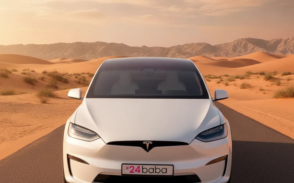 Tesla Model X 2023 White cover image – rental in Dubai