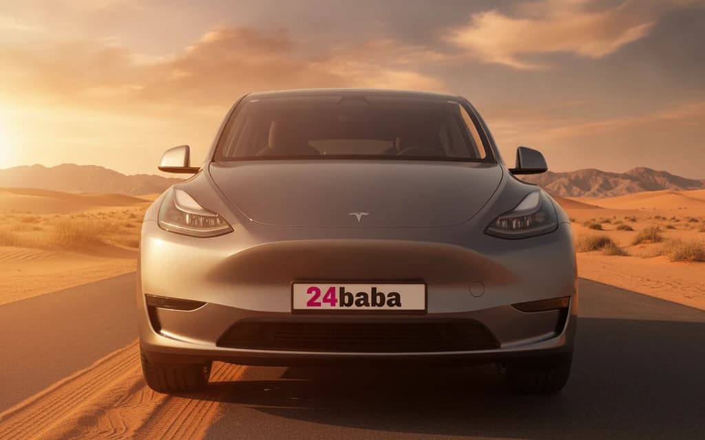 Tesla Model Y 2023 Gray cover image – rental in Dubai