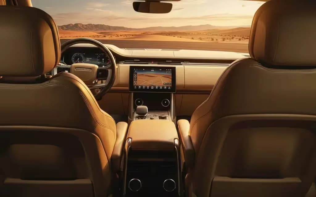 LandRover RangeRoverVogue 2024 interior view showing trim – rental in Dubai