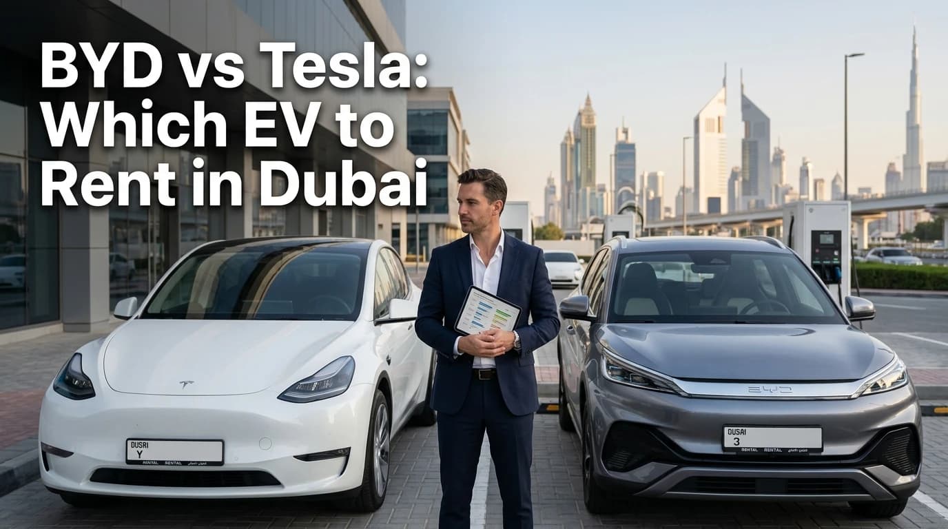 BYD vs Tesla: Which EV to Rent in Dubai