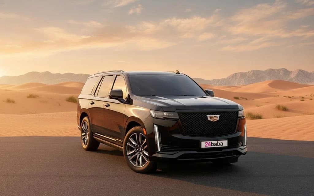 Cadillac Escalade 2022 Black cover image – rental in Dubai