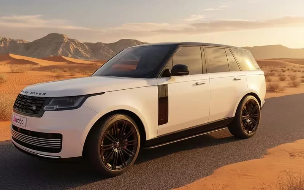 LandRover RangeRoverVogue 2024 White cover image – rental in Dubai